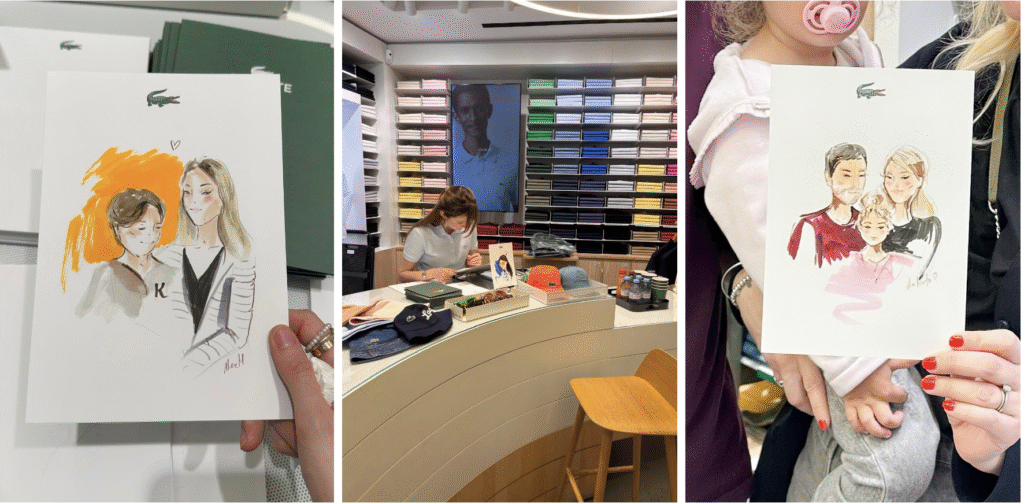 A Special Live Illustration Project with Lacoste